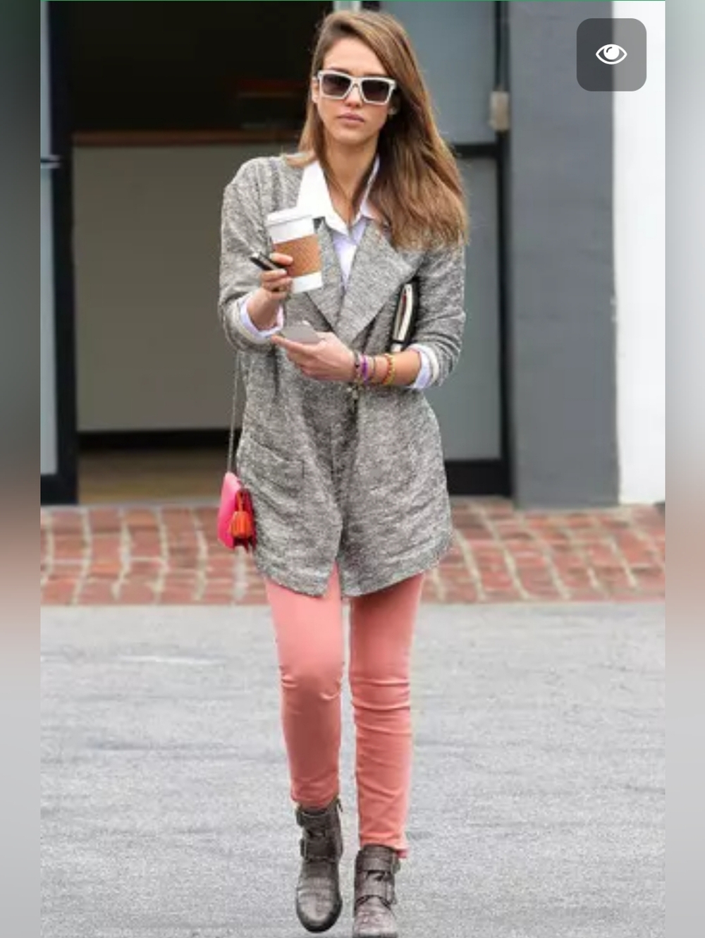 Joe's Jeans Skinny Ankle Coral Pink Jeans, Size 29